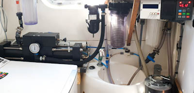 Watermaker setup of ZwerfCat