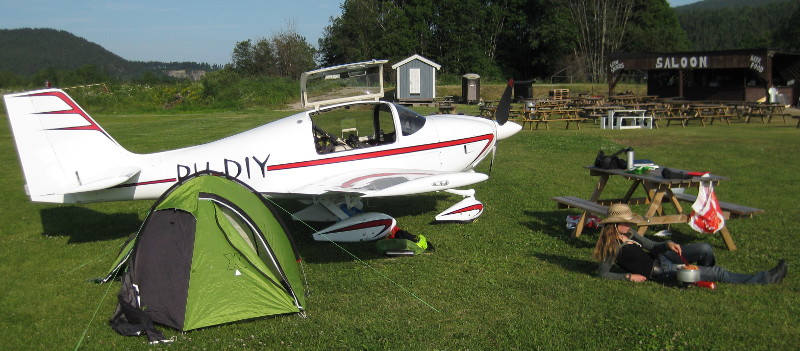Camping with our homebuilt airplane